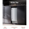 VEVOR Undercounter Built-in Ice Maker, 66 Lbs/Day Under Counter Nugget Ice Maker Machine with Reversible Door Stainless Steel, Silver - 3 of 4