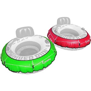Bradley 2 Pack Heavy Duty River Tube Cover Only; Made in USA; Compatible with Intex River Run tube & Most 53" River Tubes - 1 of 1