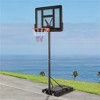 YONWAY Poolside Basketball Hoop Stand, Outdoor portable Basketball Rack, Suitable for Children and Adults, Durable Family Game Set , Black - 2 of 4