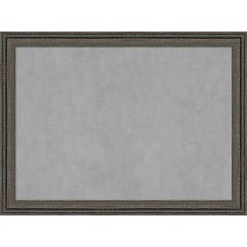 31"x23" Upcycled Framed Magnetic Board Brown/Gray - Amanti Art