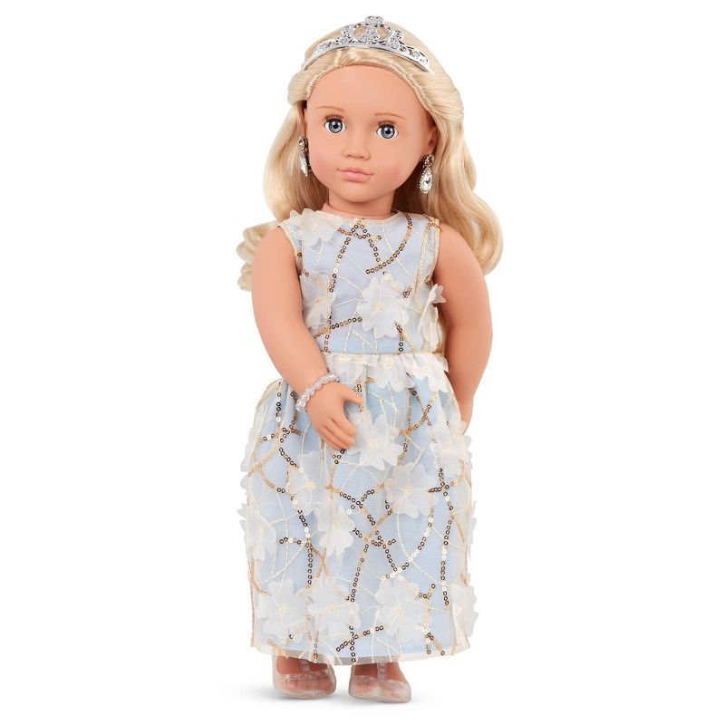 Our Generation Ellory with Tiara &#38; Floral Gown Outfit 18&#34; Fashion Doll, 5 of 11