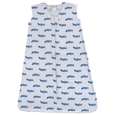 Image of Hudson Baby Infant Boy Cotton Sleeveless Wearable Sleeping Bag, Sack, Blanket, Wingman, 6-12 Months