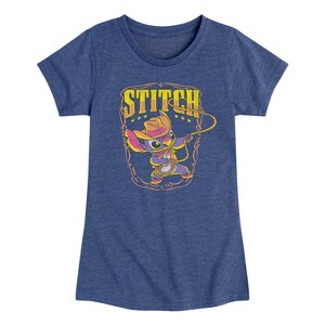 Girls' - Disney - Western Stitch Fitted Short Sleeve Graphic T-Shirt - 1 of 4