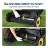 26-Inch Push Lawn Sweeper, 7 Cu. Ft. Hopper Capacity Leaf & Grass Collector with 4 Spinning Brushes, Adjustable Height, for Grass Clippings - 3 of 4