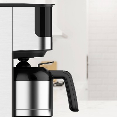 Sleek 8-Cup Stainless Steel Programmable Drip Coffee Maker with Thermal Carafe