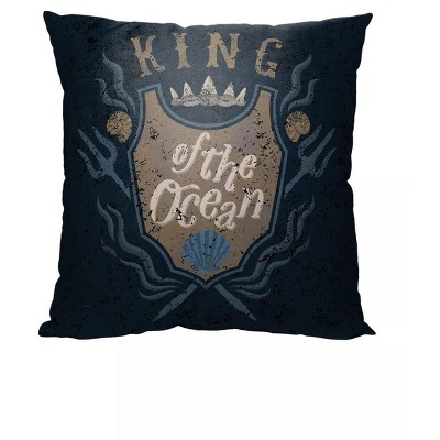 Disney Little Mermaid King Of The Sea Throw Pillow 18x18 Inches