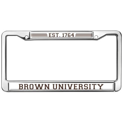 Brown University School Logo Full Size Standard License Plate Metal Frame