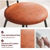 Dining Chairs Set of 2, Rattan Kitchen Chairs with Thicken Upholstered, Modern Dining Room Chairs Set of 2, Space Saving Dining Chairs - 4 of 4
