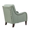 Regina 27.56 Wide Genuine Leather Armchair with Removable Cushions and English Arms| ART OF LIVING DESIGNS - 4 of 4