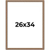 PosterPalooza | Slim Profile Gold Picture Frame - UV Acrylic, Foam Board Backing, Hanging Hardware - 2 of 4