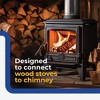 DuraVent DuraPlus 420 Stainless Steel Easy Installation Triple Wall Wood Burning Stove Pipe Connector to Vent Smoke and Exhaust, Silver - 3 of 4