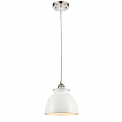 Adirondack - 1 Light Cord Hung Mini Pendant In Industrial Style-10 Inches Tall and 8.13 Inches Wide