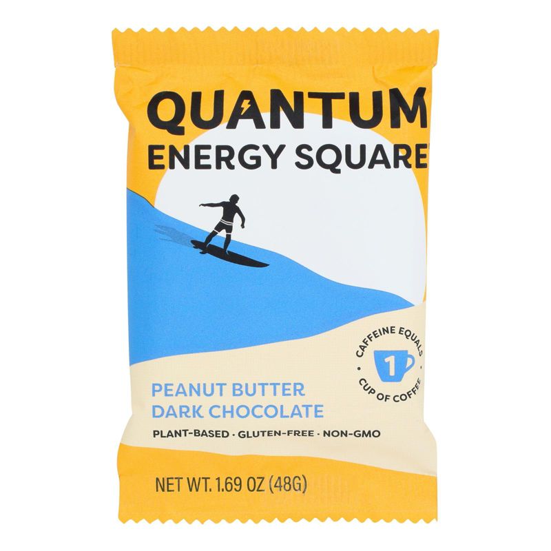 Quantum Energy Squares Peanut Butter Dark Chocolate Energy Bar - 8 bars, 1.69 oz, 2 of 5