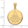 Black Bow Jewelry 10k Yellow Gold New Orleans Privateers NCAA Large Pendant - 2 of 3
