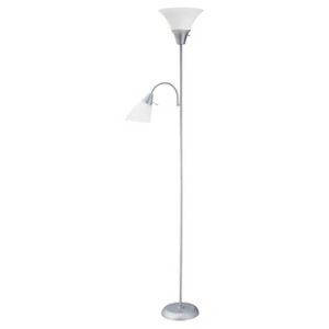 Tochiere with Task Light Floor Lamp Gray Lamp Only - Room Essentials