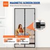 AMMER Magnetic Screen Door 38 x 82 Inch, Sturdy Full Frame Mesh with Hook Loop Closure for Sliding Door, Durable and Easy to Use, Black - 3 of 4