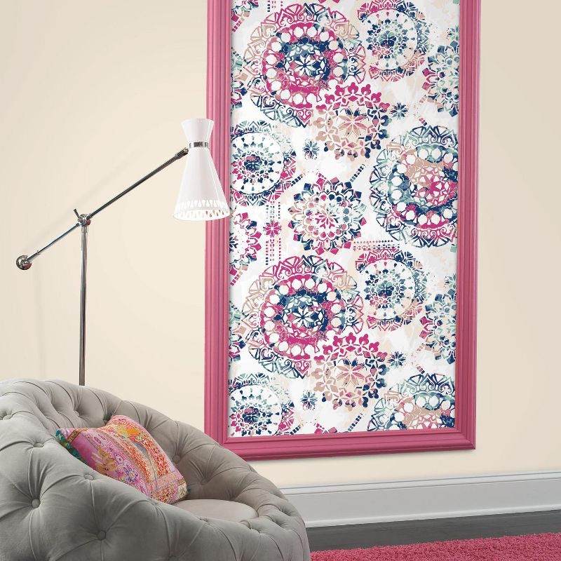RoomMates Bohemian Peel &#38; Stick Wallpaper Pink/Blue, 5 of 8