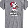 Men's - Peanuts - Christmas Snoopy Santa Short Sleeve Graphic T-Shirt - image 2 of 4