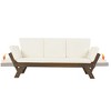 YOOCOZZ Wooden Patio Adjustable Daybed Sofa with Cushions for Small Places - 4 of 4