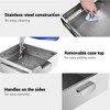 WeChef 1 Layer Rice Noodle Roll Steamer Machine Stainless Steel Extra Tray Cheung Fun - 2 of 4
