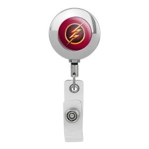 The Flash Tv Series Logo Metal Chrome Badge ID Card Holder Clip - 1 of 3