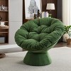 Oversized Swivel Accent Chair,360° Swivel Barrel Chair, Multicoloured Papasan Chair for Living Room-Cuddlewood - 2 of 4