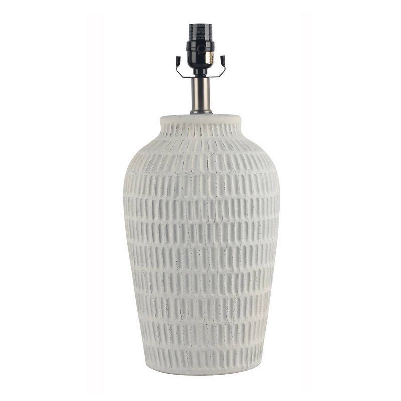 Ceramic Textured Table Lamp Base White - Threshold™, 1 of 11