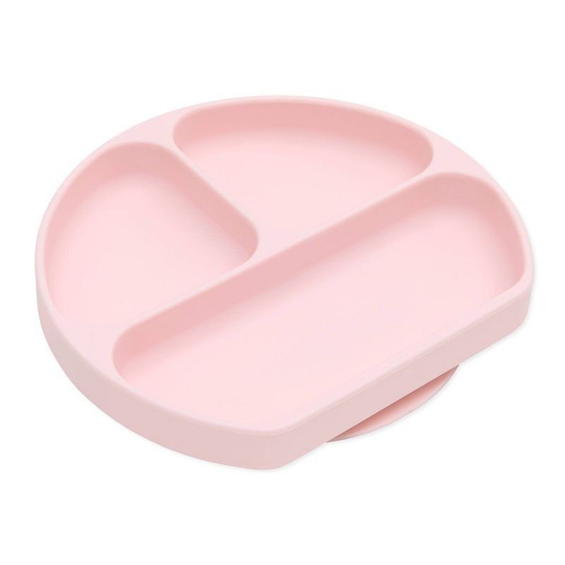 Bumkins Grip Dish Dining Plate - Pink, 1 of 7