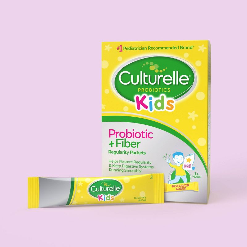 Culturelle Kids' Daily Probiotic + Fiber Packets for Restoring Regularity, 3 of 9