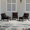 WestinTrends Avalon Outdoor Patio HDPE Sectional Sofa with Patio Cushions - 2 of 4