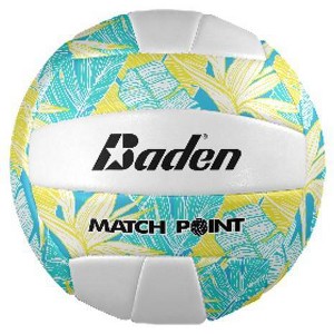 Baden Matchpoint Floral Volleyball - Turquoise/Yellow - 1 of 3