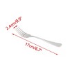 Unique Bargains Home Kitchen Durable Stainless Steel Forks 6 Pcs - 2 of 4