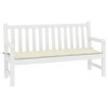 vidaXL Outdoor Garden Bench Cushion in Cream - 78.7"x19.7"x1.2" – Comfortable and Stylish - Made of Durable Oxford Fabric - 3 of 4