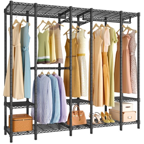 Vipek V8i Portable Closets Heavy Duty Clothes Rack Metal Clothing Rack With  Adjustable Shelves - White : Target