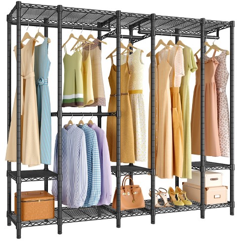 Golpart Heavy Duty Clothes Rack, Freestanding Closet Portable Clothing  Rack, Metal Closet Storage Wardrobe - AliExpress