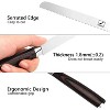 imarku Steak Knives Set of 6, German High Carbon Stainless Steel Serrated Knife Set, 5-inch Safe Material Sharp Knives with Ergonomic Handle - 2 of 4