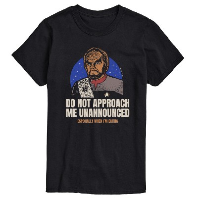 Men's - Star Trek - Worf Do Not Approach Me Short Sleeve Graphic T-Shirt