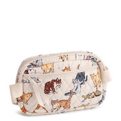 Vera Bradley Women's Outlet Cotton Large Cube Belt Bag A Cat's Life — фото 2