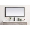 Elegant Lighting Pier 20x30 inch LED Mirror with Adjustable Color Temperature 3000K/4200K/6400K in Black - 2 of 4