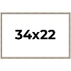 PosterPalooza | Classic Modern Silver Picture Frame - UV Acrylic, Backing Board, Hanging Hardware Included - 2 of 4