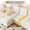 GDFStudio Noa Modern 104.7" 5-Seater U-Shaped Convertible Chenille Upholstered Sleeper Sofa with Removable Armrests - 3 of 4