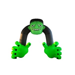 A Holiday Company 13ft Inflatable Halloween Archway with steady LED lighting, 9.5 ft Tall, Multi - 1 of 4