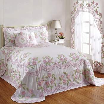 Bloomfield Collection Floral Design 100% Cotton Tufted Unique Luxurious Bedspread - Better Trends