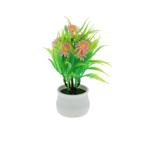 Unique Bargains Artificial Plants Mini Sunflower Plastic 3.15"x3.15"x6.30" 1 Pcs - 1 of 4