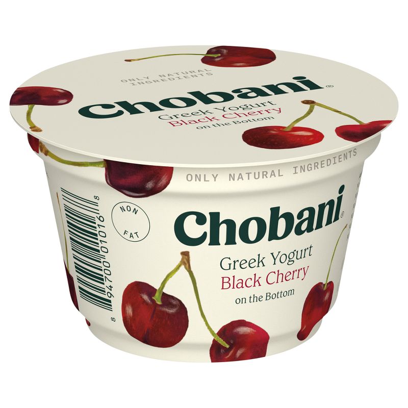 Chobani Black Cherry on the Bottom Nonfat Greek Yogurt - 5.3oz, 3 of 8