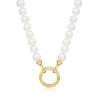 Ross-Simons 5-6mm Cultured Pearl Charm-Compatible Necklace in 18kt Gold Over Sterling. 18 inches - 3 of 4