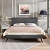 Modway Jessamine Queen Fabric Platform Bed with Round Splayed Legs - 2 of 4