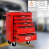ORRD 20" Rolling Metal Tool Chest with 5 Drawers, Steel Tool Storage Cabinet, Red & Black - 2 of 4