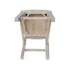 International Concepts Canyon Collection Solid Back Counter Height Stool - 24" Seat Height - 3 of 4
