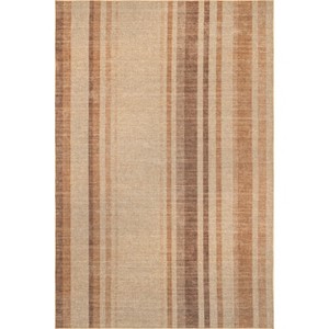 Nuloom Elza Striped Easy-Jute Machine Washable Indoor Area Rug - 1 of 4